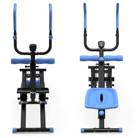Multifunctional 2-In-1 Stair Stepper And Ab Workout Machine Blue Multifunctional 2-In-1 Stair Stepper And Ab Workout Machine Blue