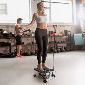 Exercise Stepper for Women Mini Fitness Stepper with 2 Resistance Bands LCD Monitor Max 330.7LBS Load Stair Stepper Quiet Stepper Exercise Stepper for Women Mini Fitness Stepper with 2 Resistance Bands LCD Monitor Max 330.7LBS Load Stair Stepper Quiet Stepper